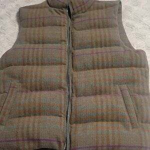 Plaid Puffer Vest for Men